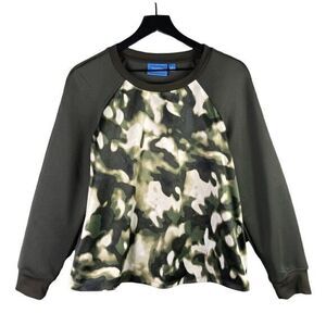 Vera Wang Top Long Sleeve Size Large Pullover Womens Green Shirt Large Sweater‎